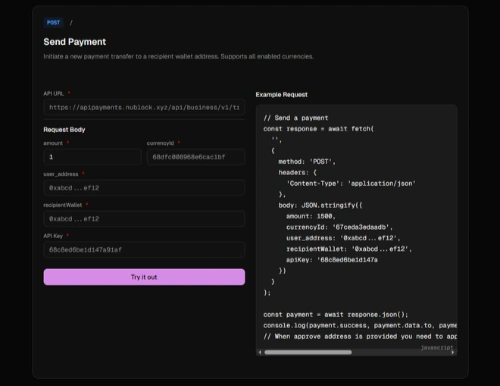 nuBlock API documentation and Currency management dashboard nuBlock API documentation and Currency management dashboard - nuBlock developer solutions